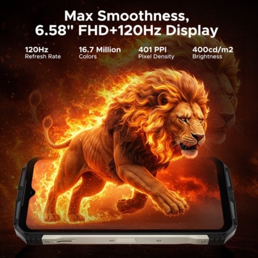 Doogee VMAX S 24GB RAM 256GB 5G Linterna 1200LM Batería 22000mAh Cámara 108MP