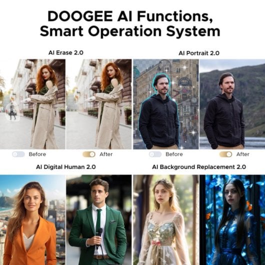 Doogee VMAX S 24GB RAM 256GB 5G Linterna 1200LM Batería 22000mAh Cámara 108MP