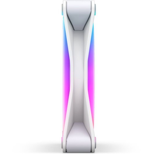 NZXT F120 RGB DUO 120 mm Blanc Refroidissement par air Anneaux RGB PWM Silencieux