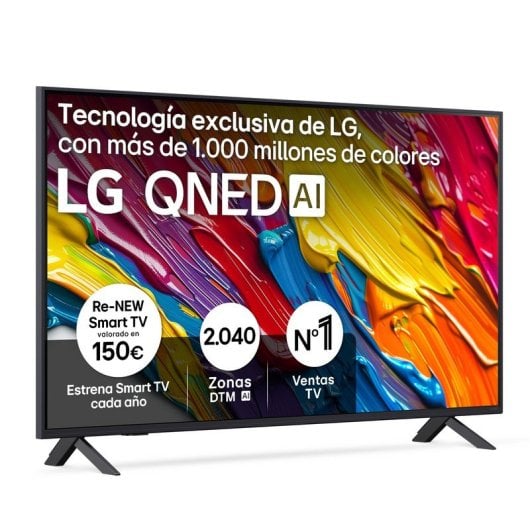 TV LG QNED 50QNED82A6B 50" 4K Ultra HD Smart TV WiFi IA Dolby Digital Plus