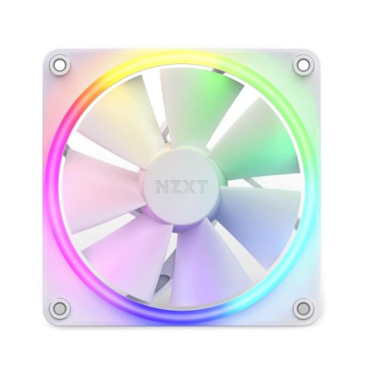 Ventilateur supplémentaire NZXT F120 RGB blanc 120 mm PWM 18 LED RGB Sync NZXT CAM