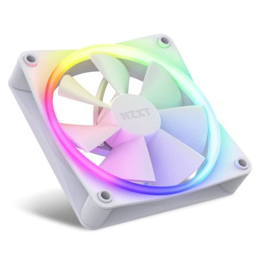 Ventilateur supplémentaire NZXT F120 RGB blanc 120 mm PWM 18 LED RGB Sync NZXT CAM