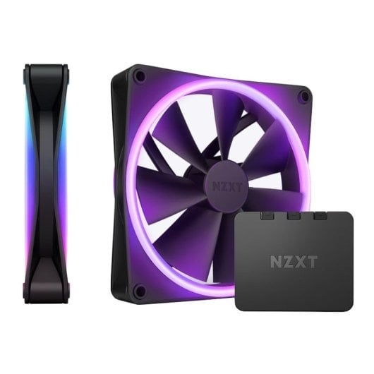 Ventilateur supplémentaire NZXT F140 RGB Duo Twin Pack 140 mm 1800 tr/min RGB avec CAM et PWM