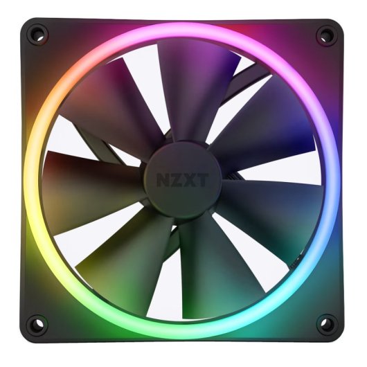 Ventilateur supplémentaire synchronisable NZXT F140 RGB Duo 140 mm PWM 20 LED RGB noir