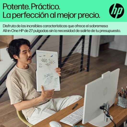 HP 27-cr0078ns Intel Core i5-1335U 16GB 512GB SSD Iris Xe FreeDOS All-in-One Branco