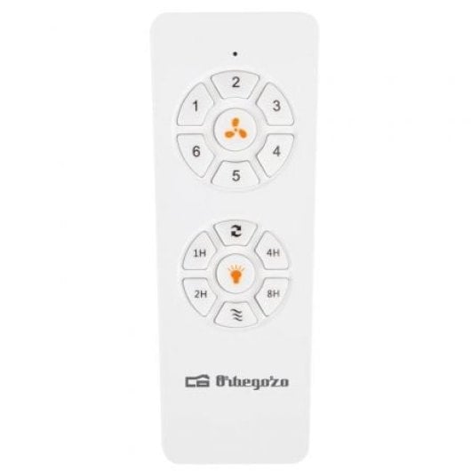 Ventilador de techo Orbegozo CP 126105 Blanco 105cm 3 Aspas 40W 6 Velocidades LED