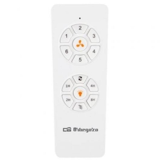 Ventilador de Techo con Luz Orbegozo CP 126105 40W 105cm 6 Velocidades Motor DC Mando Silencioso