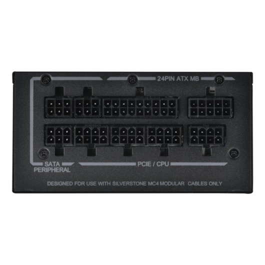 Silverstone 750-W-Netzteil, 80+ Gold-zertifiziert, SX750 Gold, modular, SFX, japanische Kondensatoren