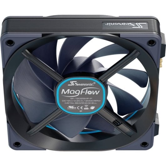 Ventilateur de refroidissement à air Seasonic MagFlow 120 mm MagFlow 1225 PWM haute efficacité silencieux