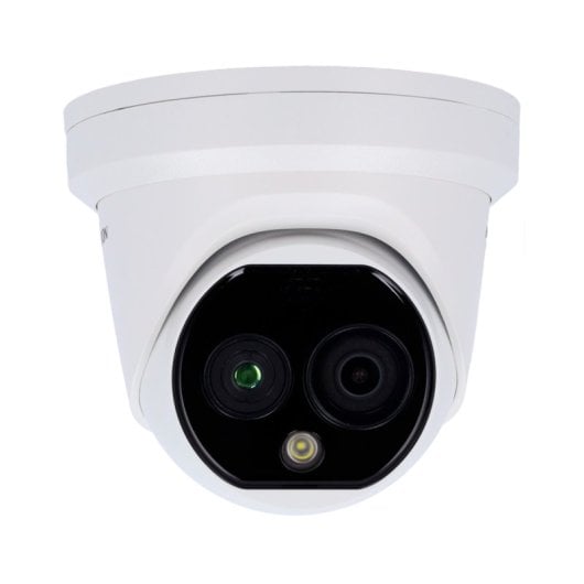 Caméra IP thermique optique double Hikvision DS-2TD1228T-2/QA(B) 256x192 IP67 PoE AI périmétrique