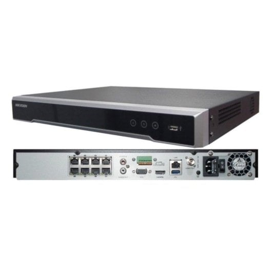 Gravador NVR para Câmara IP Hikvision DS-7608NI-K2/8P(D) 8 canais 4K 2x HDD PoE