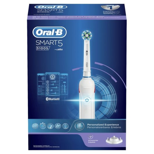 Cepillo eléctrico Oral-B SmartSeries 5100S White 10500 rpm 3 cabezales Bluetooth