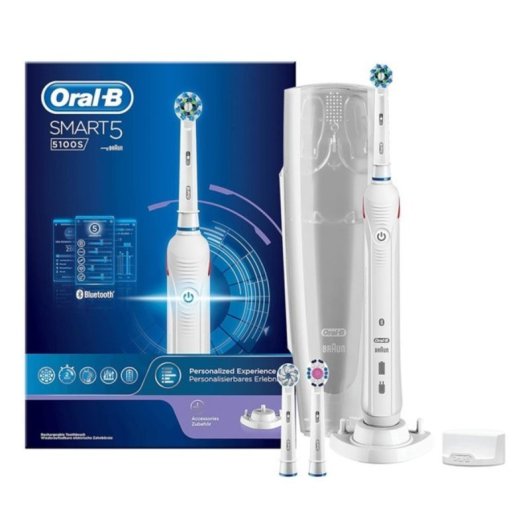 Cepillo eléctrico Oral-B SmartSeries 5100S White 10500 rpm 3 cabezales Bluetooth