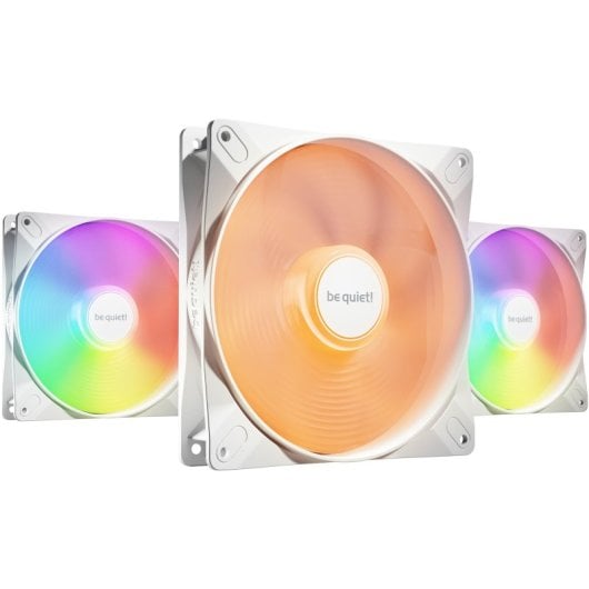 Ventilador suplementario be quiet! Light Wings LX 140mm 1200RPM ARGB pack 3 blanco PWM silencioso