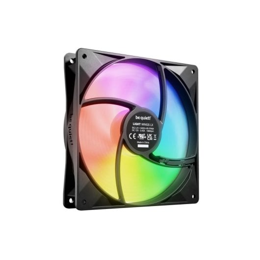 Ventilador be quiet! LIGHT WINGS LX 140mm PWM High-Speed 1800RPM 127,9m³/h Multicolor