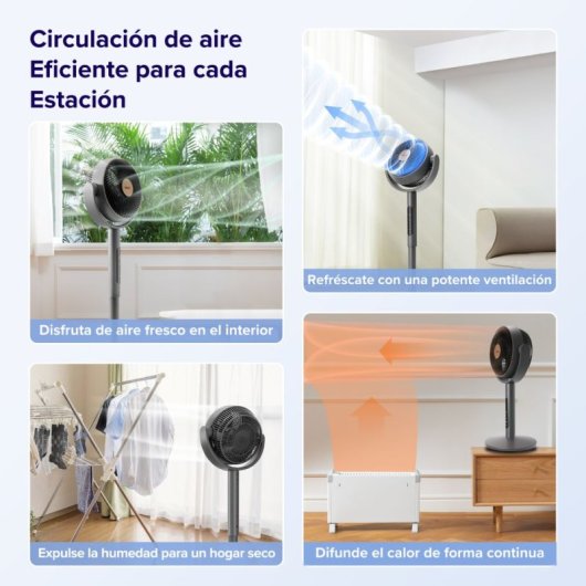 Levoit LEVP0029EUN Ventilador De Pie Pedestal Circulator Fan 30W Negro