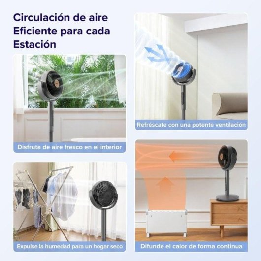 Levoit LEVP0029EUN Ventilador Pedestal/Sobremesa Air Circulator 30W Preto