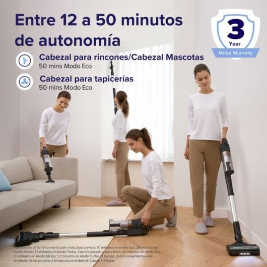 Levoit  LVAC-200 Aspiradora sin cable 180W 50min Animal Care LED filtro lavable antracita-oro