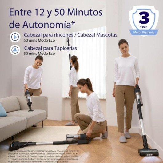 Levoit  LVAC-200 Aspiradora sin cable 180W 50min Animal Care LED filtro lavable antracita-oro