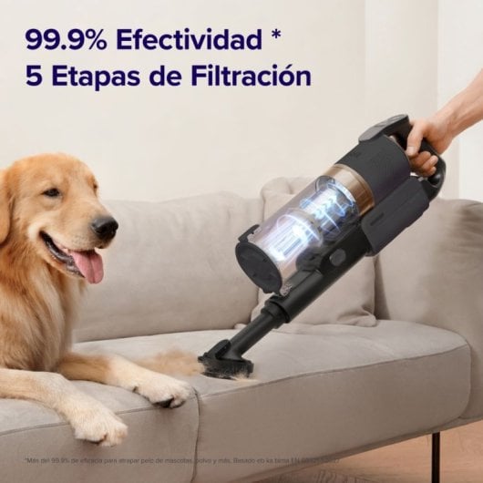 Levoit  LVAC-200 Aspiradora sin cable 180W 50min Animal Care LED filtro lavable antracita-oro