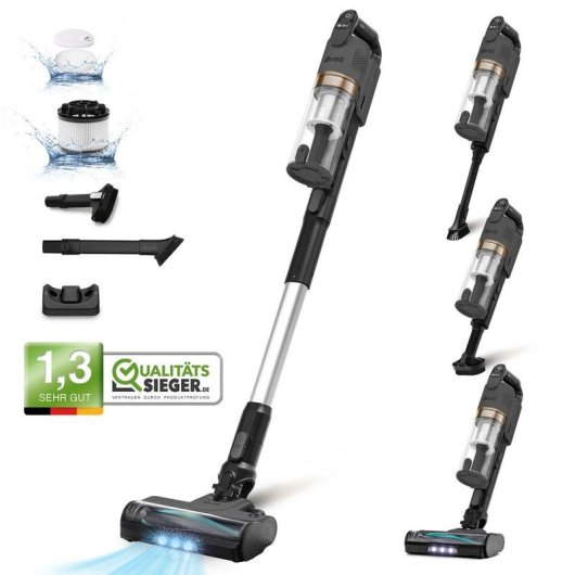 Levoit  LVAC-200 Aspiradora sin cable 180W 50min Animal Care LED filtro lavable antracita-oro