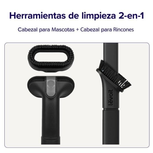 Levoit  LVAC-200 Aspiradora sin cable 180W 50min Animal Care LED filtro lavable antracita-oro