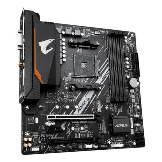 GIGABYTE B550M AORUS ELITE AX Motherboard Micro-ATX B550 AMD AM4 WiFi 6E RGB