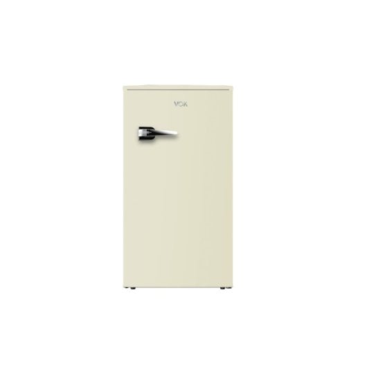 Frigorífico VOK Retro 84cm 85L E Crema Puerta Reversible Iluminación LED Silencioso