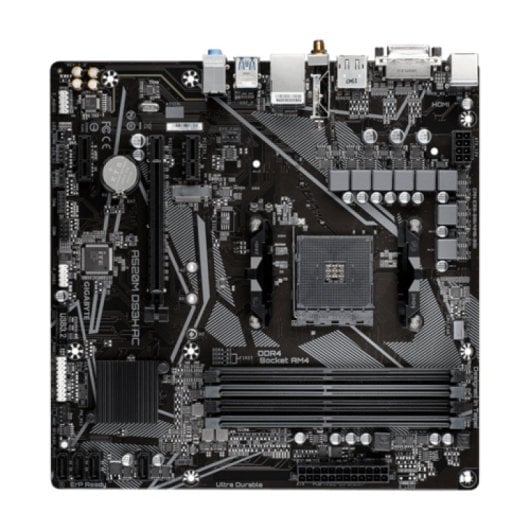 Gigabyte A520M DS3H AC Motherboard Micro-ATX A520 AM4 WiFi 5 DDR4 PCIe M.2