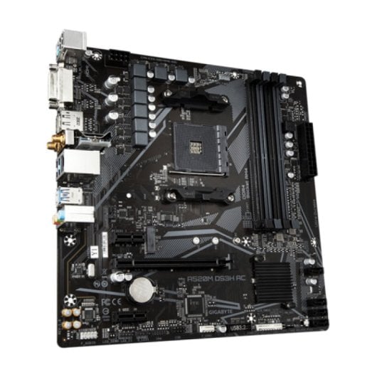 Gigabyte A520M DS3H AC Motherboard Micro-ATX A520 AM4 WiFi 5 DDR4 PCIe M.2