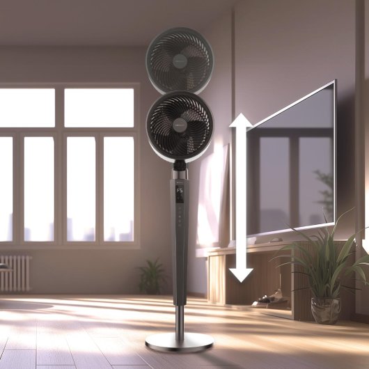 Circulador de aire Cecotec EnergySilence 2400 Cyclone Noir 40W DC 24 velocidades LED Mando