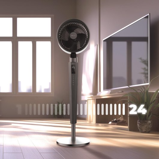 Circulador de aire Cecotec EnergySilence 2400 Cyclone Noir 40W DC 24 velocidades LED Mando