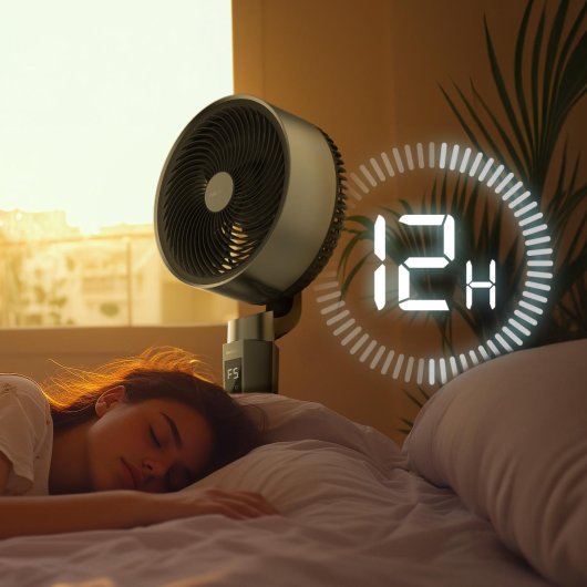 Circulador de aire Cecotec EnergySilence 2400 Cyclone Noir 40W DC 24 velocidades LED Mando