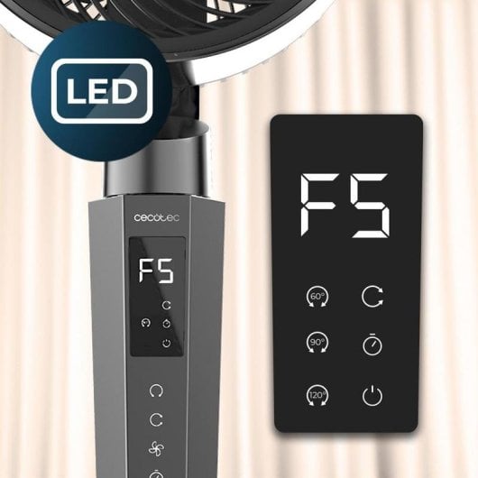 Circulateur d'air Cecotec EnergySilence 2400 Cyclone Noir 40W 24 vitesses LED DC