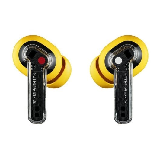 Nothing Pack Phone (3a) Pro Smartphone 12/256GB Negro + Auriculares Bluetooth Ear (a) Amarillos