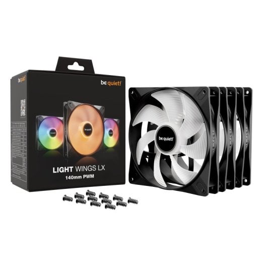 be quiet! 140mm Light Wings LX ARGB PWM Luftkühlung - 3er-Pack Silent-Lüfter