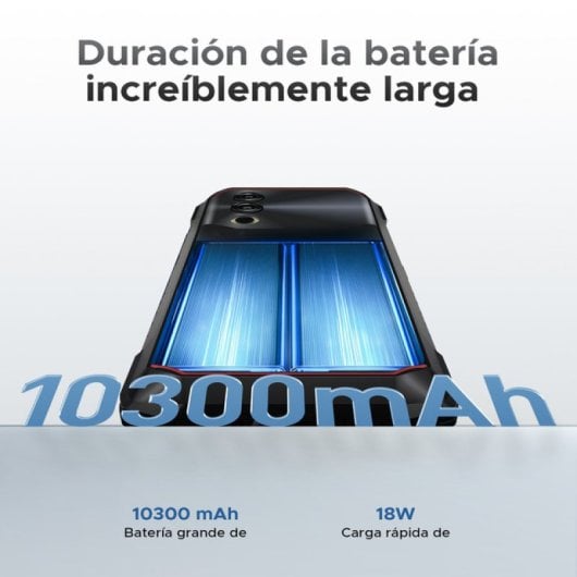 Smartphone Doogee Blade 10 Power 24 Go RAM 256 Go IP68 Android 14 Octa-Core 10300 mAh NFC