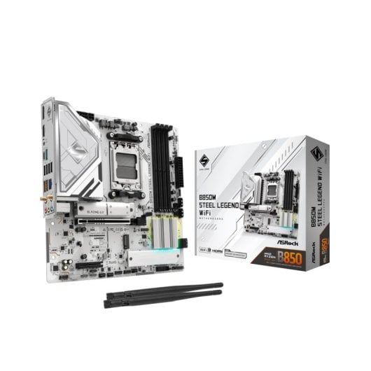 Carte mère Asrock B850M Steel Legend WiFi B850 AM5 Micro ATX Overclock DDR5 WiFi RAID