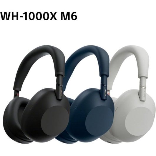 Casque Bluetooth Sony WH-1000XM6 à réduction de bruit et audio haute résolution, noir
