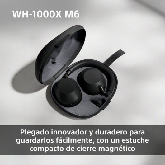 Sony WH-1000XM6 Auscultadores Sem Fios Bluetooth Noise Cancelling Hi-Res Audio Prateados