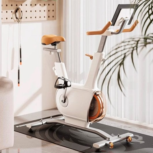 Bicicleta Estática Clover Fitness Sophy Design Ergonómico Sensações Realistas Ciclismo Indoor