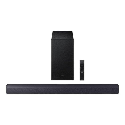 Barra de Sonido Samsung HW-B450F/ZF Bluetooth HDMI ARC 65W Subwoofer inalámbrico Dolby Audio