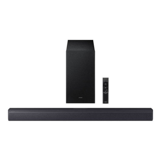 Barra de sonido Samsung HW-B450F/ZF Bluetooth HDMI ARC 65W Subwoofer inalámbrico Dolby Audio