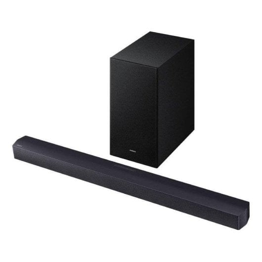 Barra de Sonido Samsung HW-B450F/ZF Bluetooth HDMI ARC 65W Subwoofer inalámbrico Dolby Audio
