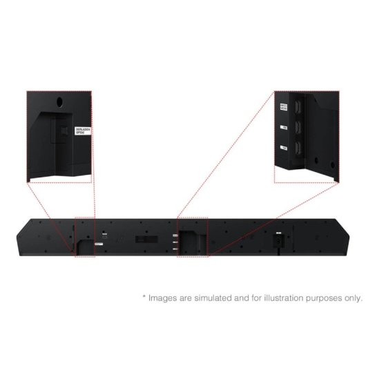 Barra de sonido Samsung HW-Q990F/ZF Inalámbrica 756W Dolby Atmos Q-Symphony Subwoofer 300W
