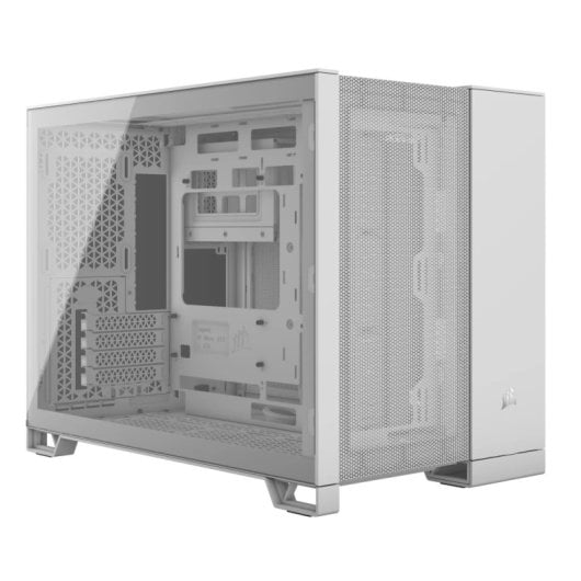 Boîtier Corsair Midi Tower ATX avec fenêtre latérale blanche et refroidissement liquide USB-C
