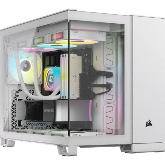 PC-Gehäuse Corsair 2500X Weiß Micro-ATX Glas USB 3.2 Gen2 Modular