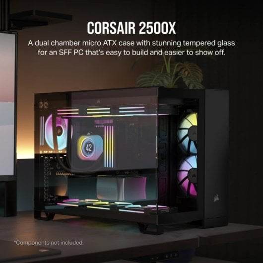 Corsair Midi-Tower ATX PC-Tower, schwarz, gehärtetes Glas, Seitenfenster, USB-C