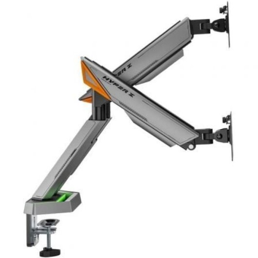 Soporte de Mesa Gaming Aisens DT38TSRRGB-349 RGB Giratorio Inclinable 17-38? 16kg