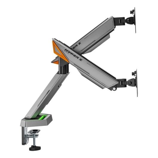 Soporte de Mesa Gaming Aisens DT38TSRRGB-349 RGB Giratorio Inclinable 17-38? 16kg